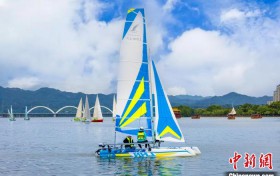 助内陆民众感受“扬帆”魅力 陕西汉中举办2024“五一”帆船展示活动
