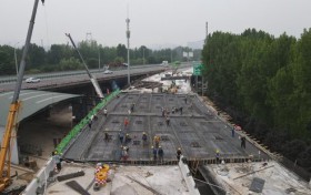 西安绕城高速方家村立交主体工程顺利完工