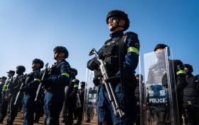 西安公安举办巡警比武汇报演练